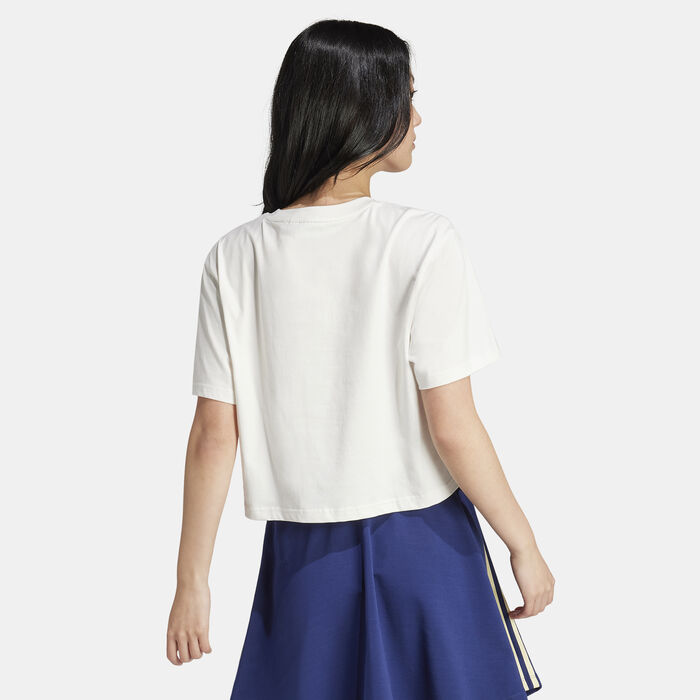 adidas Originals Women's Adidorable Crop Top White adidas Originals Women's Adidorable Crop Top White image number 1