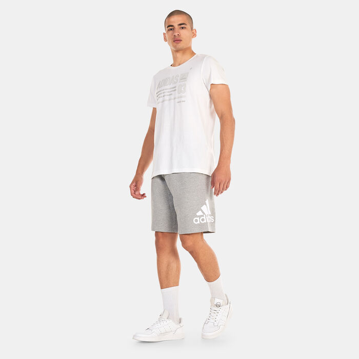 adidas Men's Essentials Big Logo Shorts Grey adidas Men's Essentials Big Logo Shorts Grey image number 2