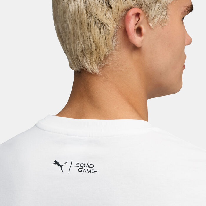 PUMA Men's Squid Game Graphic T-Shirt White PUMA Men's Squid Game Graphic T-Shirt White image number 4