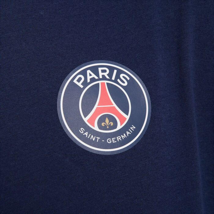 Nike Men's Paris Saint-Germain Essential T-Shirt Blue image number 4