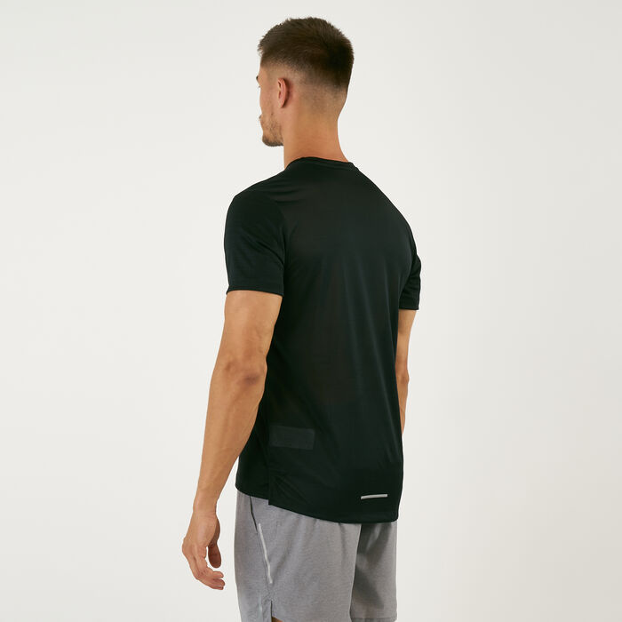 Nike Men's Dri-FIT Miller Running T-Shirt Black image number 3