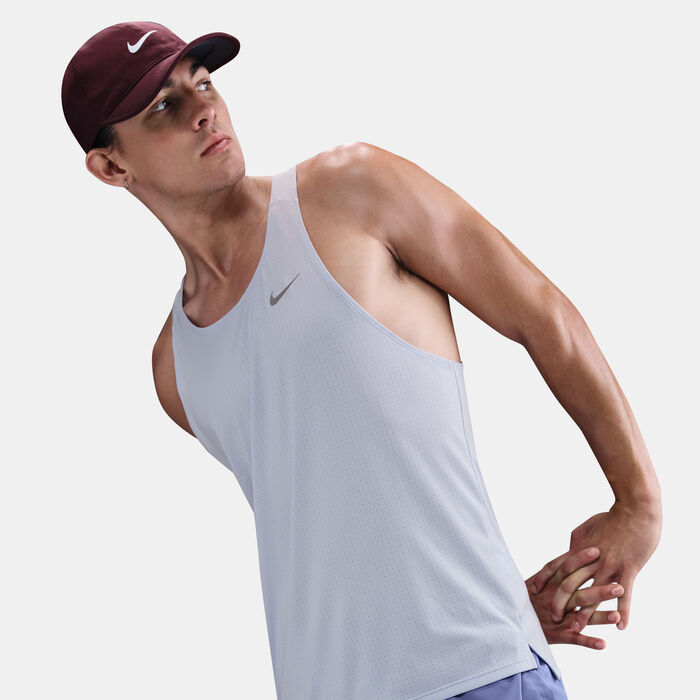 Nike Men's Fast Dri-FIT Running Vest Grey Nike Men's Fast Dri-FIT Running Vest Grey image number 3