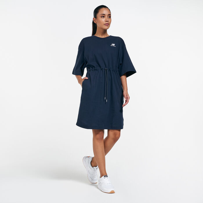 New Balance Women's Athletics T-Shirt Dress Black New Balance Women's Athletics T-Shirt Dress Black image number 0