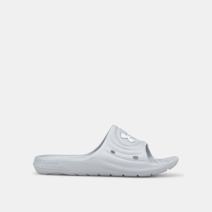 Under Armour Kids' Locker IV Slides Grey Under Armour Kids' Locker IV Slides Grey image number 1