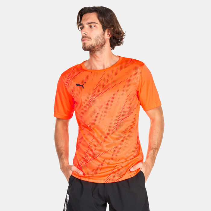 PUMA Men's individualRISE Football Graphic T-Shirt Orange PUMA Men's individualRISE Football Graphic T-Shirt Orange image number 0