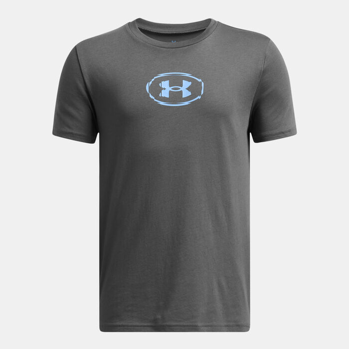 Under Armour Kids' Slice Logo T-Shirt Grey Under Armour Kids' Slice Logo T-Shirt Grey image number 0