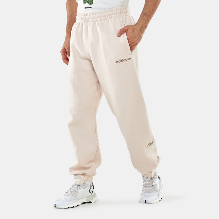 adidas Originals Men's Trefoil Linear Joggers Beige adidas Originals Men's Trefoil Linear Joggers Beige image number 0