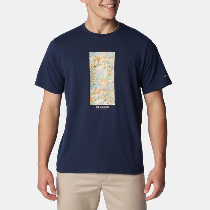Columbia Men's Sun Trek™ Short Sleeve Graphic T-Shirt Blue Columbia Men's Sun Trek™ Short Sleeve Graphic T-Shirt Blue image number 0