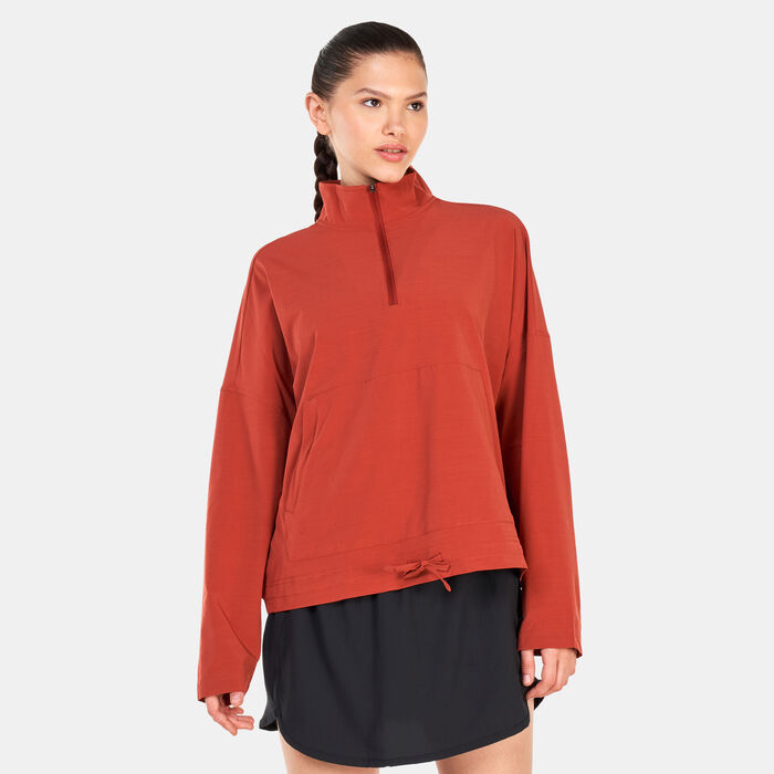 prAna Women's Railay Pullover Top Red prAna Women's Railay Pullover Top Red image number 0