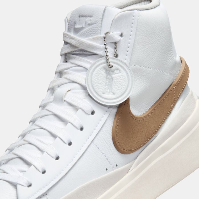 Nike Men's Blazer Phantom Mid Shoes White Nike Men's Blazer Phantom Mid Shoes White image number 4