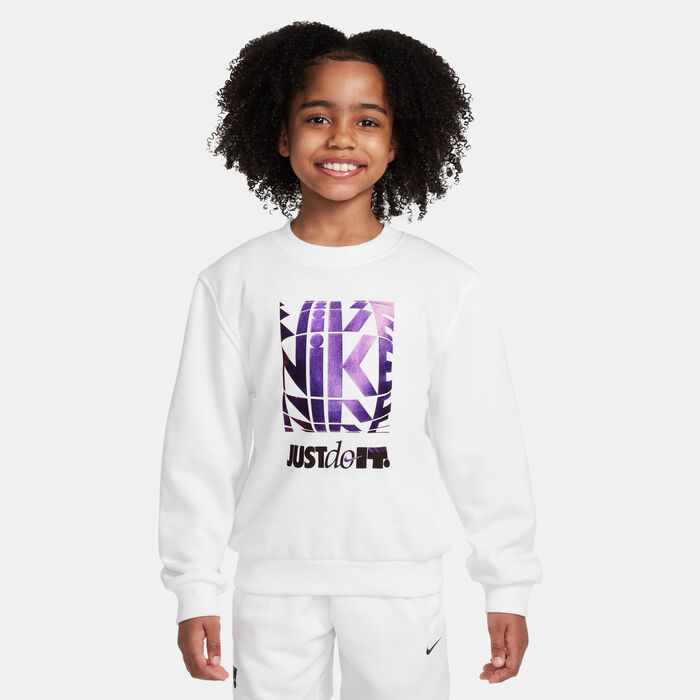 Nike Kids' Sportswear Club French-Terry Hoodie White Nike Kids' Sportswear Club French-Terry Hoodie White image number 0