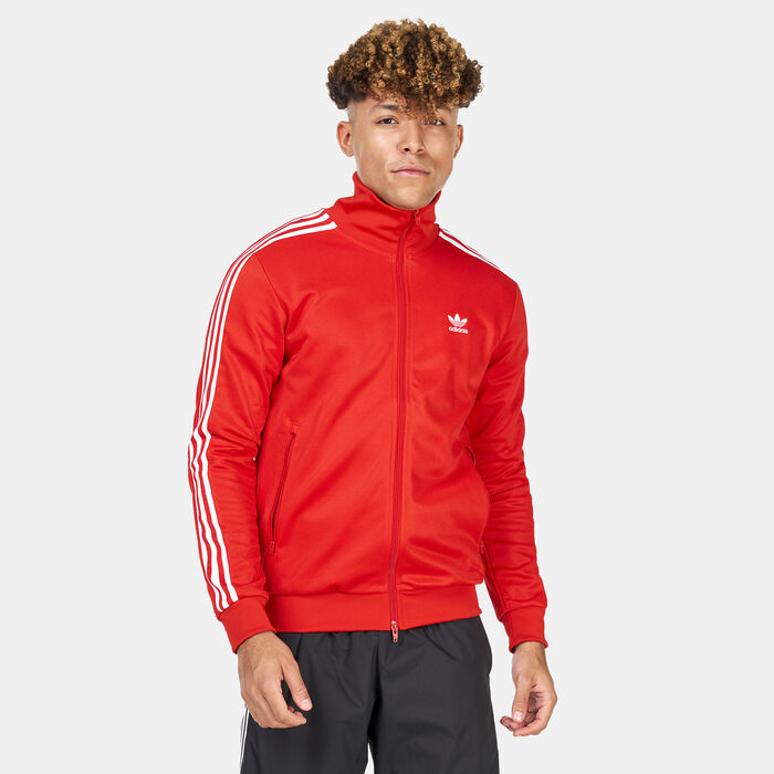 adidas Originals Men's Adicolor Classic Beckenbauer Primeblue Track Jacket Red adidas Originals Men's Adicolor Classic Beckenbauer Primeblue Track Jacket Red image number 0