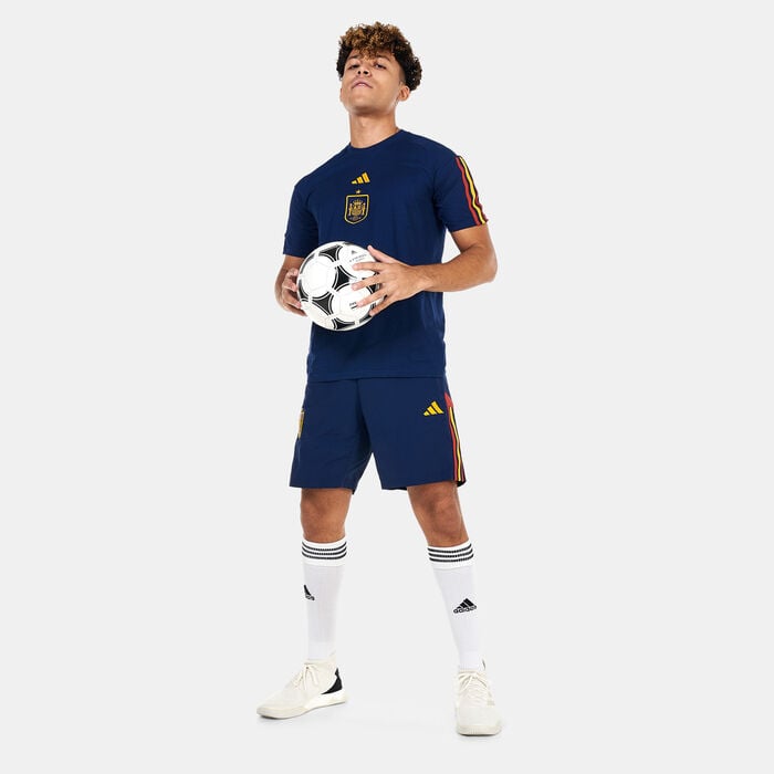 adidas Men's Spain Travel Shorts Blue adidas Men's Spain Travel Shorts Blue image number 2