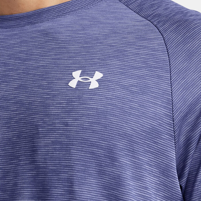 Under Armour Men's UA Tech Textured T-Shirt Purple Under Armour Men's UA Tech Textured T-Shirt Purple image number 2