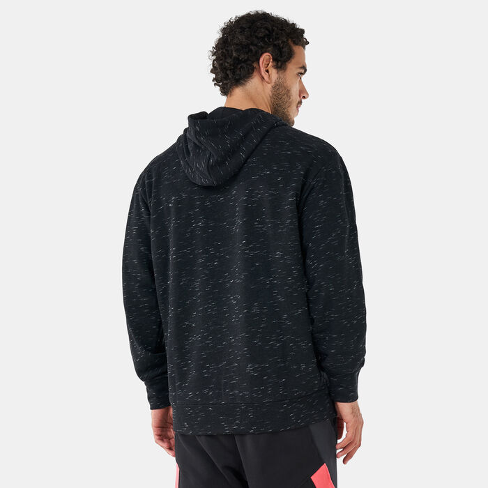 adidas Men's Essentials Melange Hoodie Black adidas Men's Essentials Melange Hoodie Black image number 1