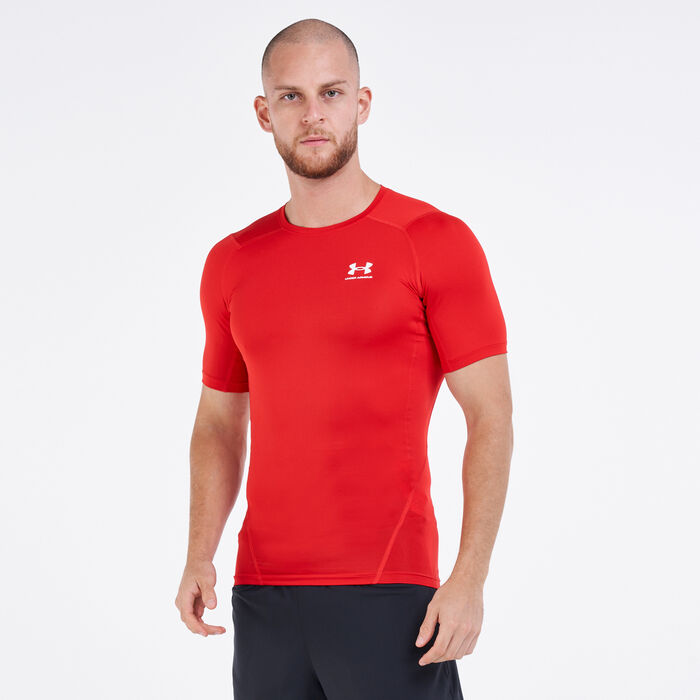 Under Armour Men's HeatGear® Armour T-Shirt Red image number 0