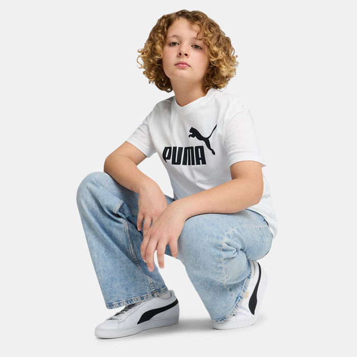 PUMA Kids' Essential No. 1 Logo T-Shirt White image number 2