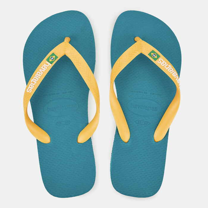 Havaianas Brasil Logo Flip Flops Green image number 0