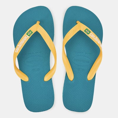 Havaianas Brasil Logo Flip Flops Green Havaianas Brasil Logo Flip Flops Green