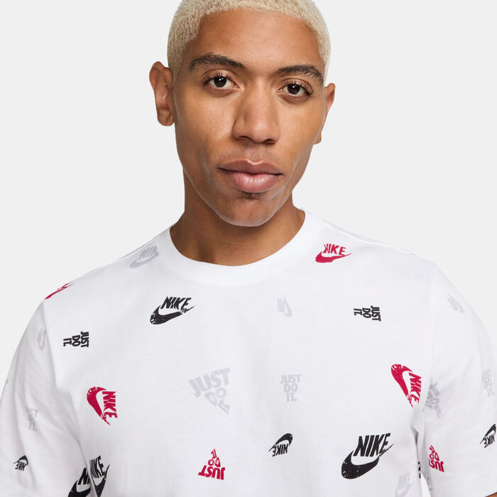 Nike Men's Sportswear Printed T-Shirt White Nike Men's Sportswear Printed T-Shirt White image number 3