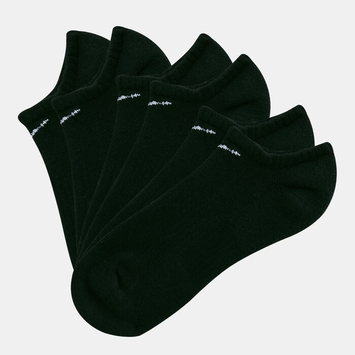 Nike Everyday Cushion No-Show Training Socks (3 Pack) Black Nike Everyday Cushion No-Show Training Socks (3 Pack) Black image number 0