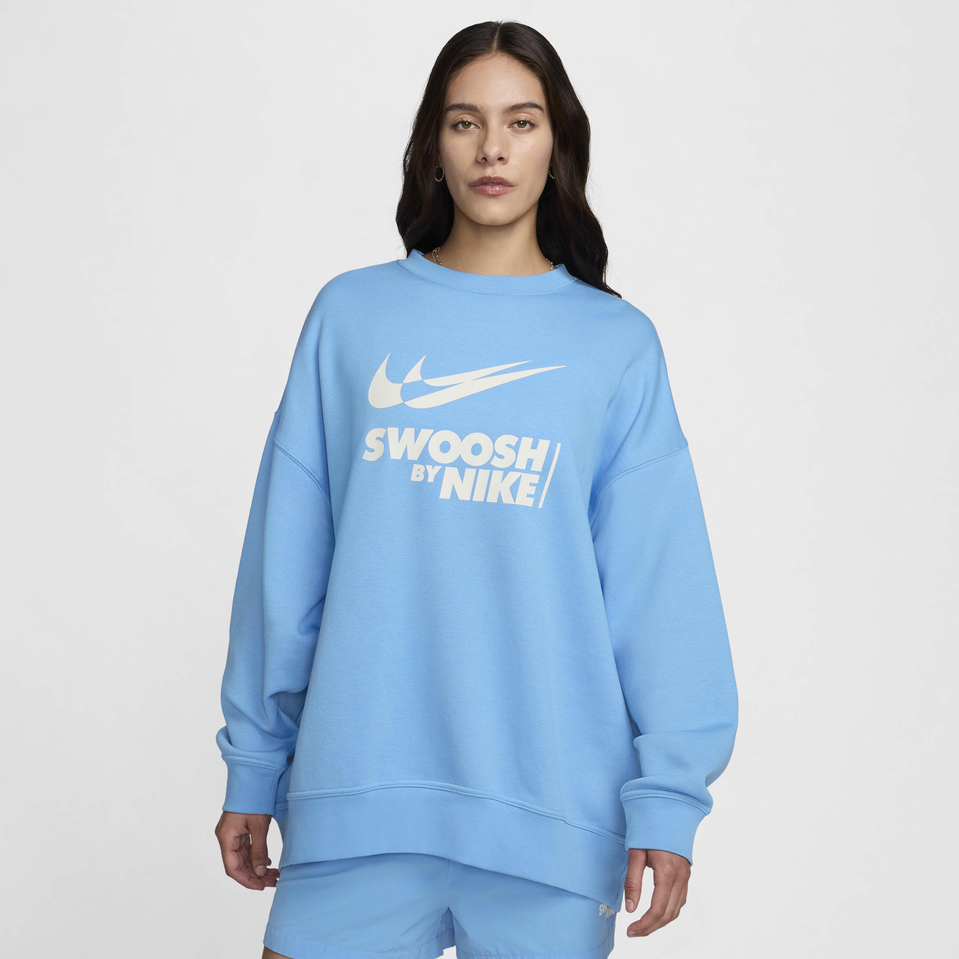Womens blue nike sweatshirt best sale