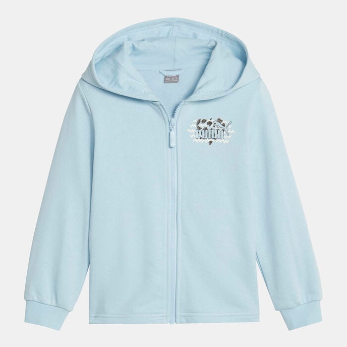 PUMA Kids' Essentials Mix Match Full-Zip Hoodie Blue PUMA Kids' Essentials Mix Match Full-Zip Hoodie Blue image number 0