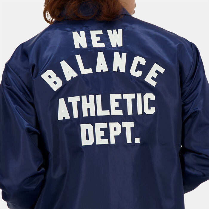 New Balance Men's Sportswear's Greatest Hits Coaches Jacket Blue New Balance Men's Sportswear's Greatest Hits Coaches Jacket Blue image number 6