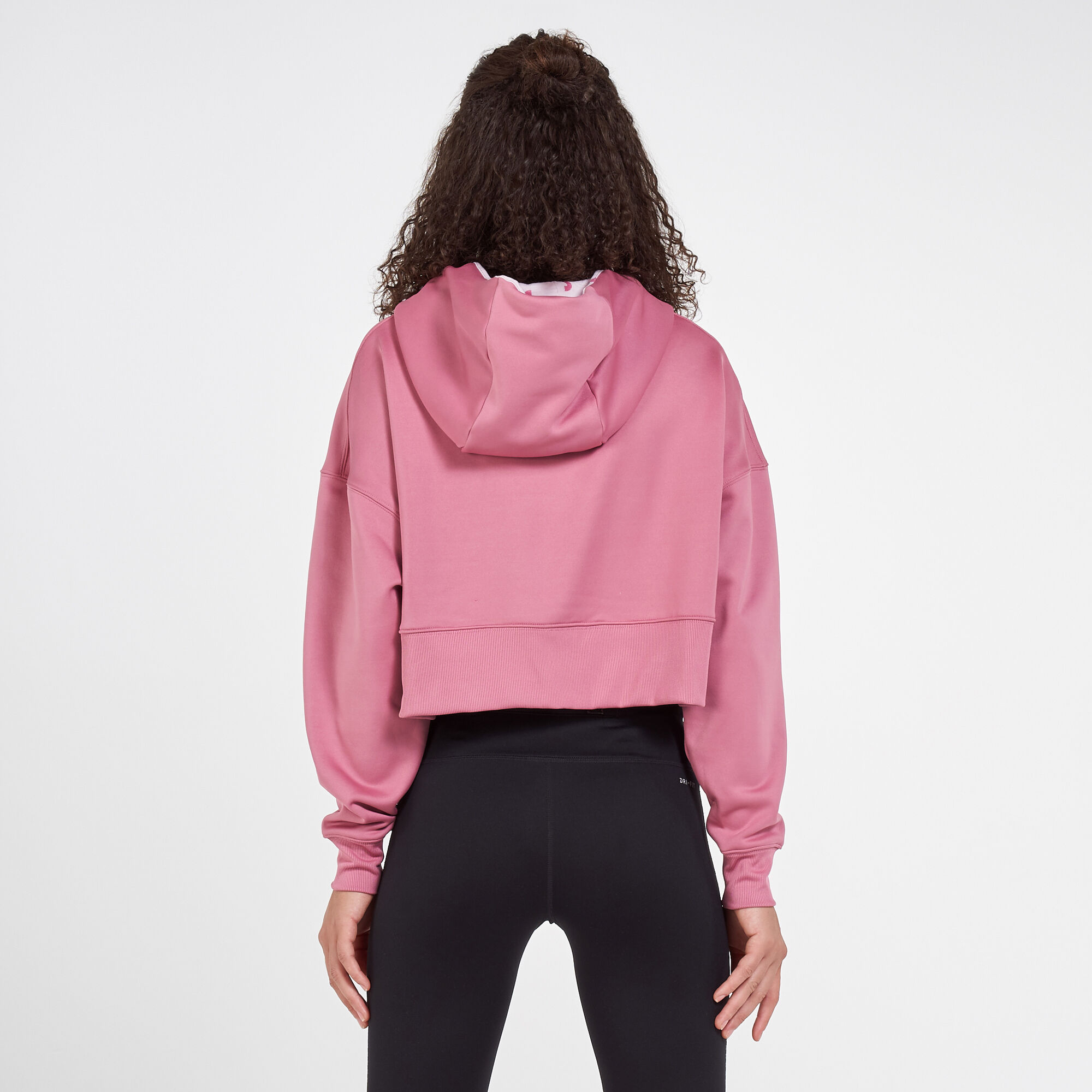 Nike women's therma cropped hot sale pullover hoodie