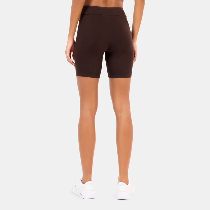 New Era Women's MLB Los Angeles Dodgers Bike Shorts Brown New Era Women's MLB Los Angeles Dodgers Bike Shorts Brown image number 1