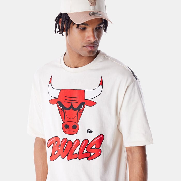 New Era Men's NBA Chicago Bulls Wordmark T-Shirt Beige New Era Men's NBA Chicago Bulls Wordmark T-Shirt Beige image number 0