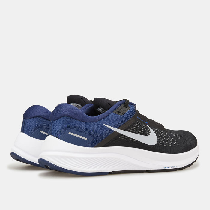 Nike Men's Air Zoom Structure 24 Running Shoe Black image number 3