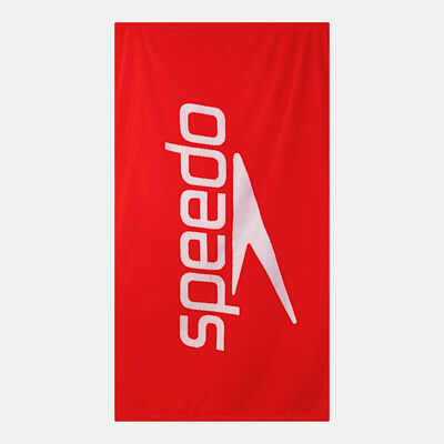 Speedo Logo Beach Towel Red
