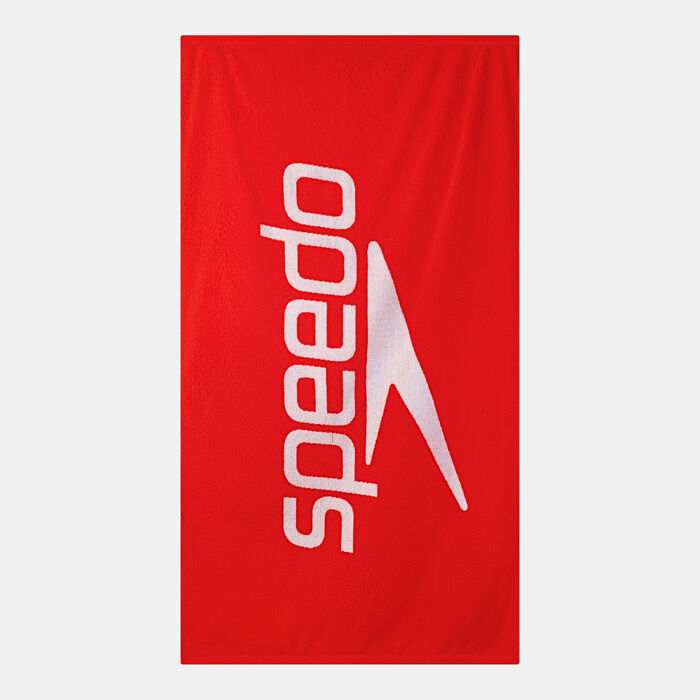 Speedo Logo Beach Towel Red Speedo Logo Beach Towel Red image number 1