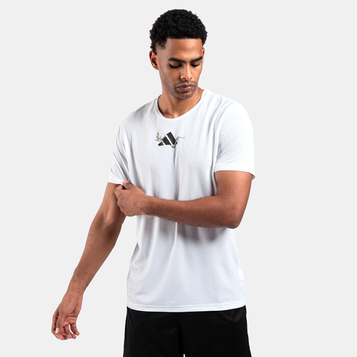 adidas Men's Hyper Reptile Graphic Running T-Shirt White adidas Men's Hyper Reptile Graphic Running T-Shirt White image number 0