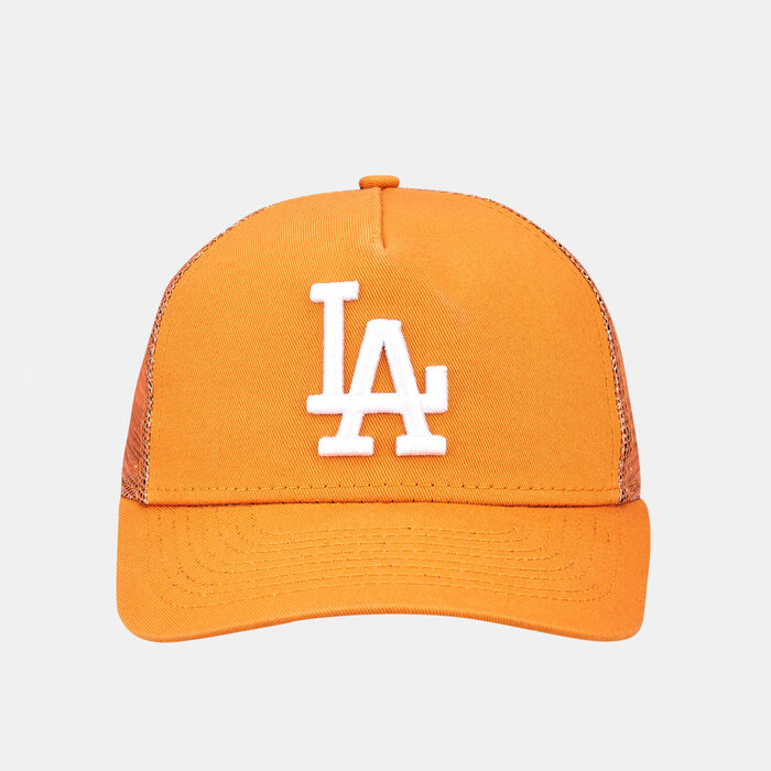 New Era Kids' Los Angeles Dodgers League Essential A-Frame Trucker Cap Orange New Era Kids' Los Angeles Dodgers League Essential A-Frame Trucker Cap Orange image number 0