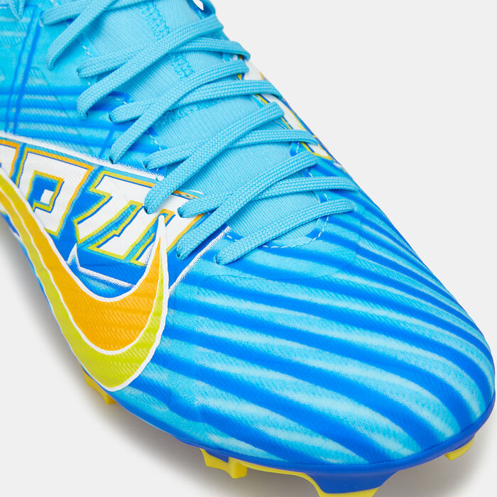 Nike Men's Kylian Mbappé x Zoom Mercurial Superfly 9 Academy Firm Ground Multi Ground Shoe Blue image number 4