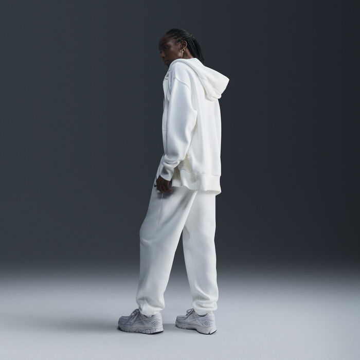 Nike Women's Sportswear Phoenix Fleece Full-Zip Hoodie White Nike Women's Sportswear Phoenix Fleece Full-Zip Hoodie White image number 4