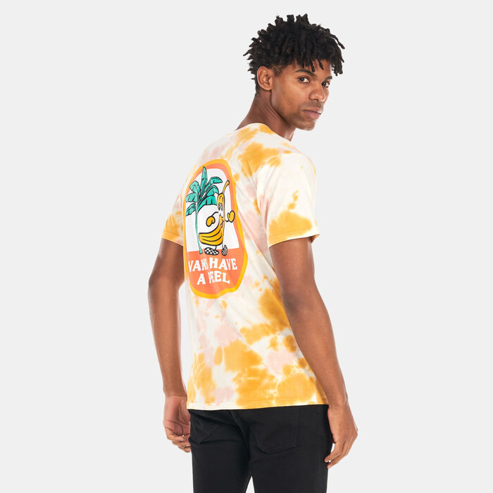 Vans Men's Have A Peel Tie Dye T-Shirt Pink Vans Men's Have A Peel Tie Dye T-Shirt Pink image number 1