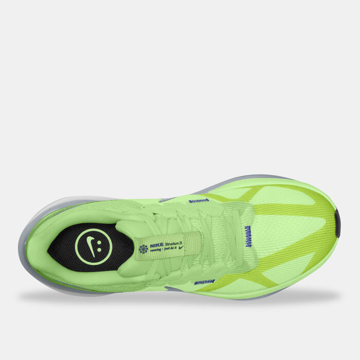 Nike Women's Air Zoom Structure 25 Shoe Green Nike Women's Air Zoom Structure 25 Shoe Green image number 3
