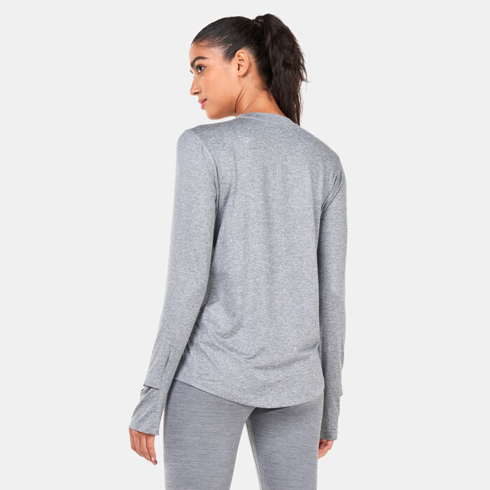 Nike Women's Element Running T-Shirt Grey image number 1