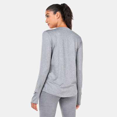 Nike Women's Element Running T-Shirt Grey Nike Women's Element Running T-Shirt Grey