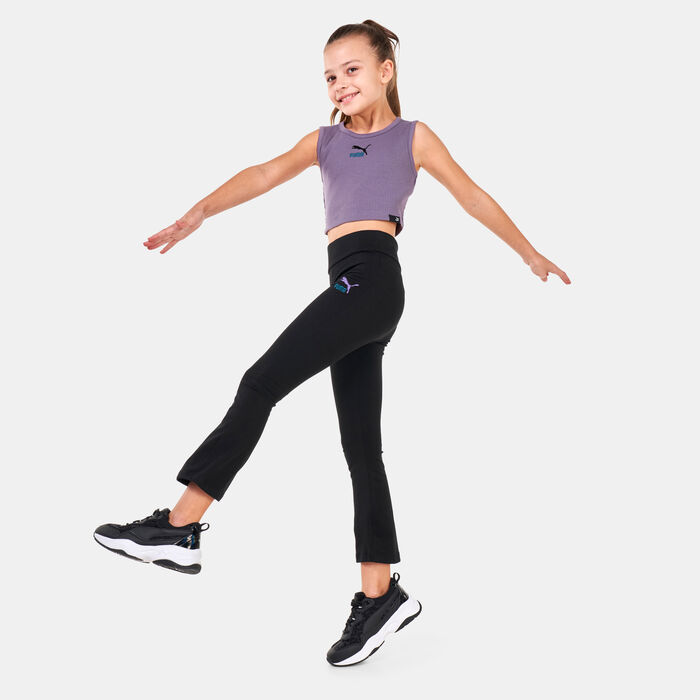 PUMA Kids' Classics Flared Leggings Black PUMA Kids' Classics Flared Leggings Black image number 2