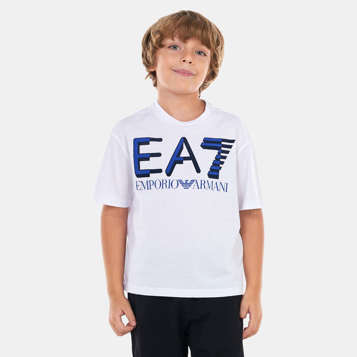 EA7 Emporio Armani Kids' Logo T-Shirt (Older Kids) White EA7 Emporio Armani Kids' Logo T-Shirt (Older Kids) White image number 0