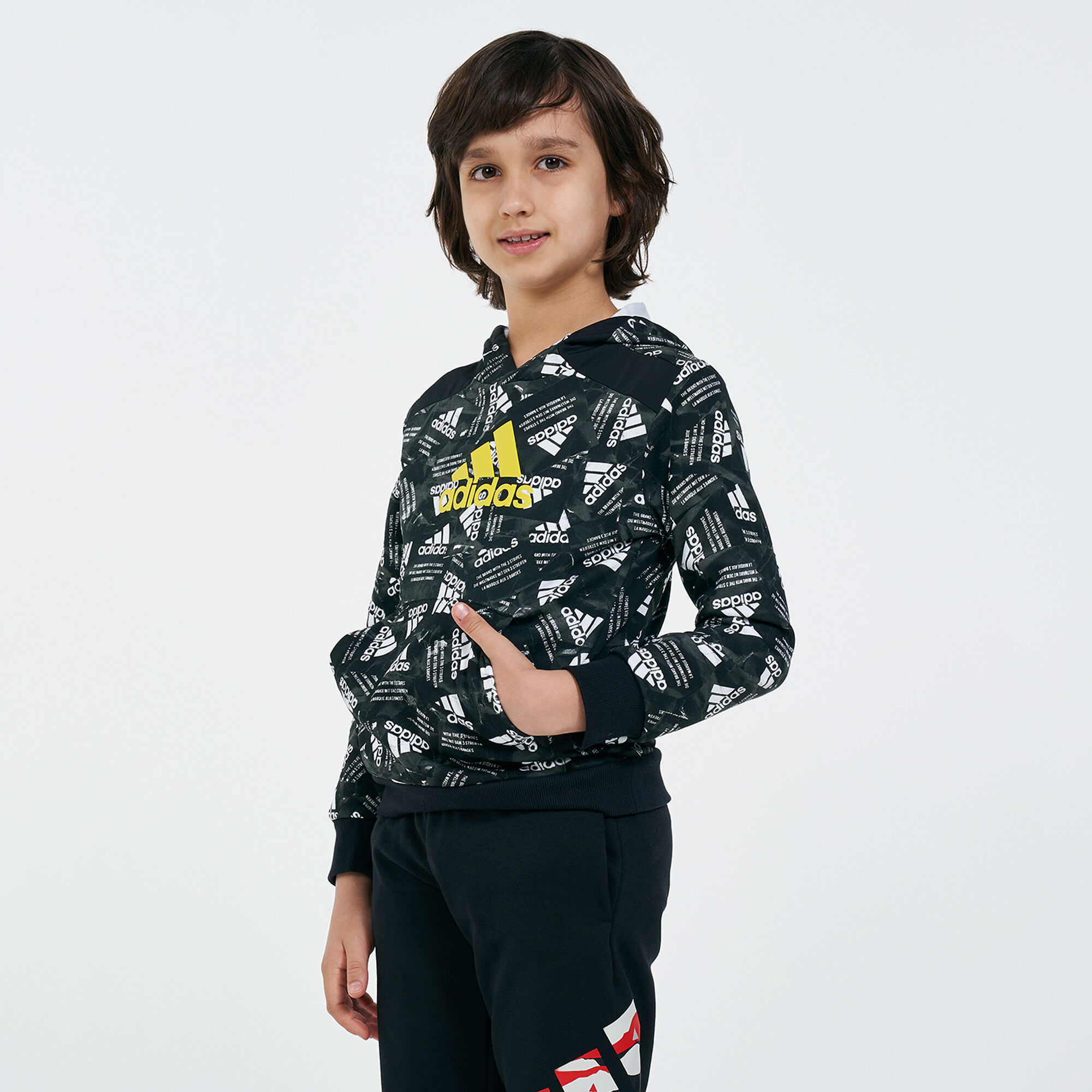 Adidas kids logo top