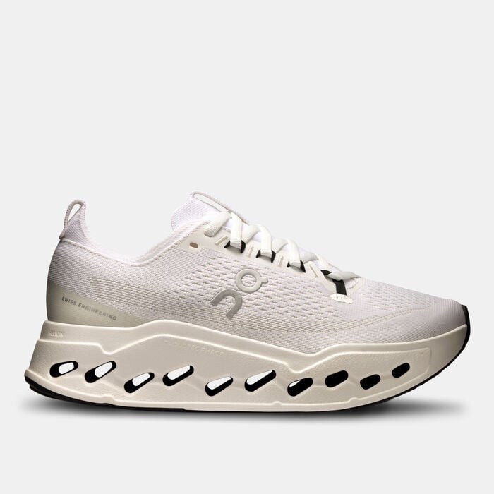 On Women's Cloudsurfer Max Running Shoes White On Women's Cloudsurfer Max Running Shoes White image number 0