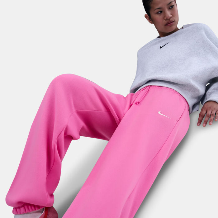 Nike Women's Sportswear Phoenix Fleece Sweatpants Pink Nike Women's Sportswear Phoenix Fleece Sweatpants Pink image number 5