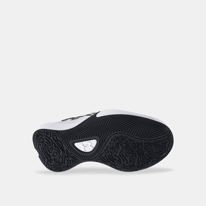 Under Armour Kids' Lockdown 7 Basketball Shoes White image number 3