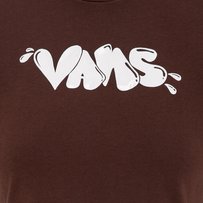 Vans Women's Busted Type Crop Top Black image number 2