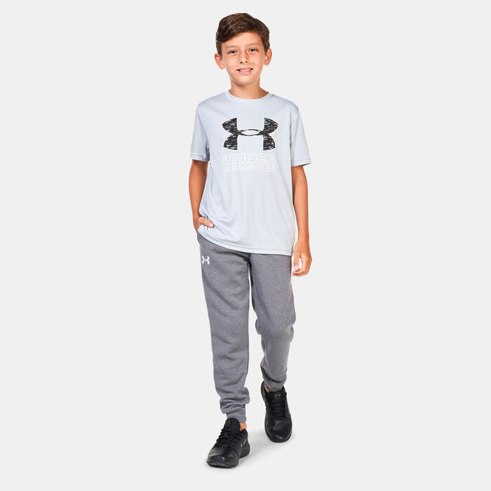 Under Armour Kids' UA Rival Fleece Joggers Grey Under Armour Kids' UA Rival Fleece Joggers Grey image number 2
